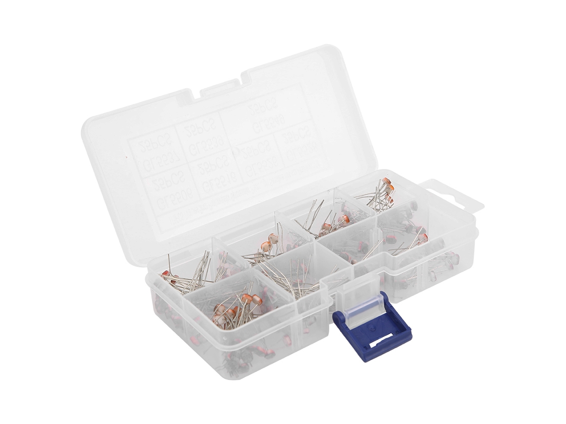 Kit De Resistores Fotossensíveis Laxiscreed Com Até 175 Unidades De Diferentes Modelos