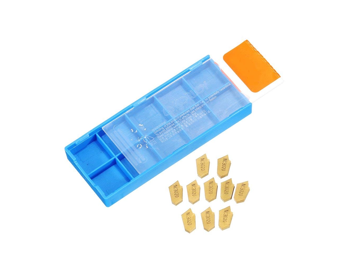 Conjunto de 10 fresas metal duro SP200 SP300 SP400 PC9030 NC3020 NC3030 para ranhuramento, torneamento peças... | S/MARCA