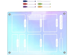 Tableau Planning Semaine Effaçable Para Refrigerador Magnético Em Acrílico Colorido Calendrier Hebdomadaire