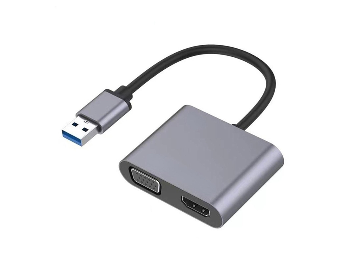 Lurelia Cabo Adaptador Usb 3.0 Para Vga, 1080p, 6,5 Cm