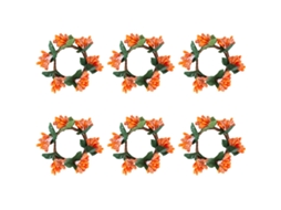 Aro de Vela de Outono Conjunto com 6 Peças para Velas de 4Cm NEVEANCE