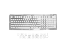 Teclas Para Teclado 130 Piezas Altura Oem Pbt Pudding Inyección Bicolor Translúcido Blanco