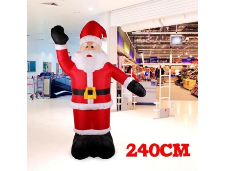 Boneco de neve inflável de Papai Noel Enfeites de Natal ao ar livre Decoração de loja doméstica TEMPSA