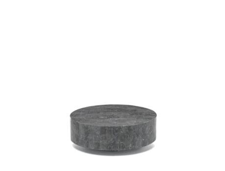 Rodada 1 Mesa de Centro 85 X 85 X 28H em Pedra Fóssil Cinza STONES
