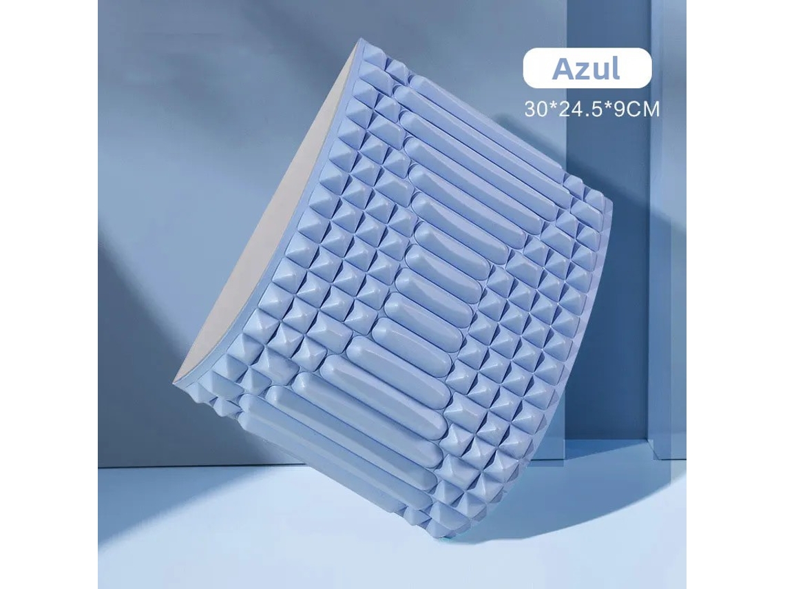 Almofada de Alongamento para Alívio da Dor nas Costas, Almofada para Correção Postural MDUG (azul)