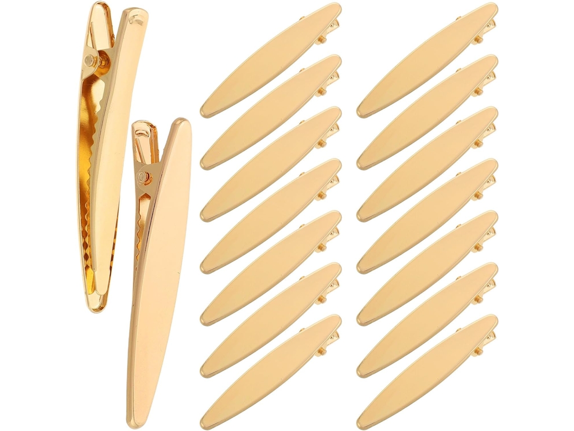 50 Presilhas De Cabelo Artesanais Em Ferro Dourado