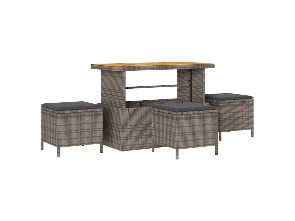Maison Exclusive - Conjunto De Sofá De Jardim Com Almofada 10 Pcs Cinzeto