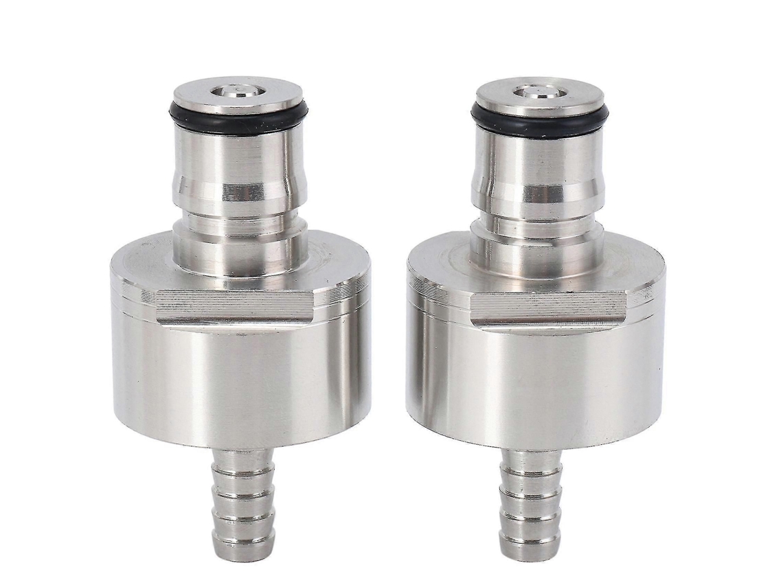 2 Tampas De Carbonatação Em Aço Inoxidável 304, Com Rosca 5/16 Polegadas, Tipo Ball Lock, Para Garrafas Pet