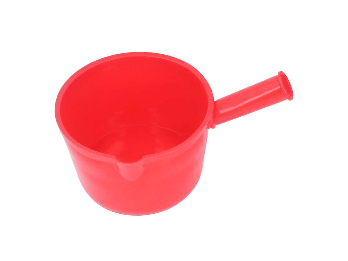 Cuchara De Agua Plástica Com Cabo Curto Para Jardim Agrícola, Banho, Cozinha E Legumes Vermelha