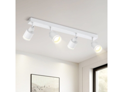 ZMH Projetor de Teto 4 Chamas Luz de Teto Rotativa Luz de Cozinha para Escritório Quarto