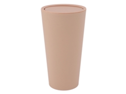Rebe-lixeira De Mesa Com Tampa Rotativa Mini Abs Khaki