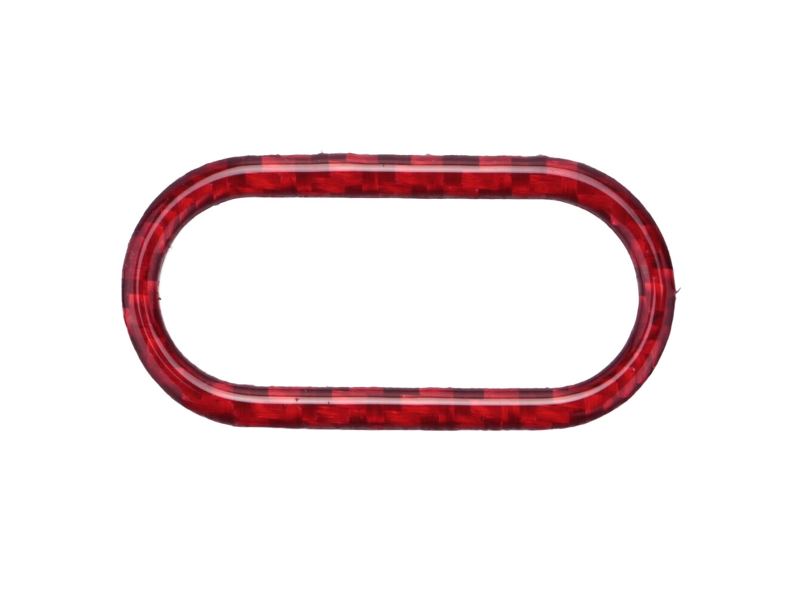 Capa em Fibra de Carbono Vermelha para a Luz de Aviso Interna para Mini Cooper F55, F56 e Countryman F60