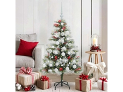 Vidaxl Árvore De Natal Artificial Verde E Branco 120 Cm