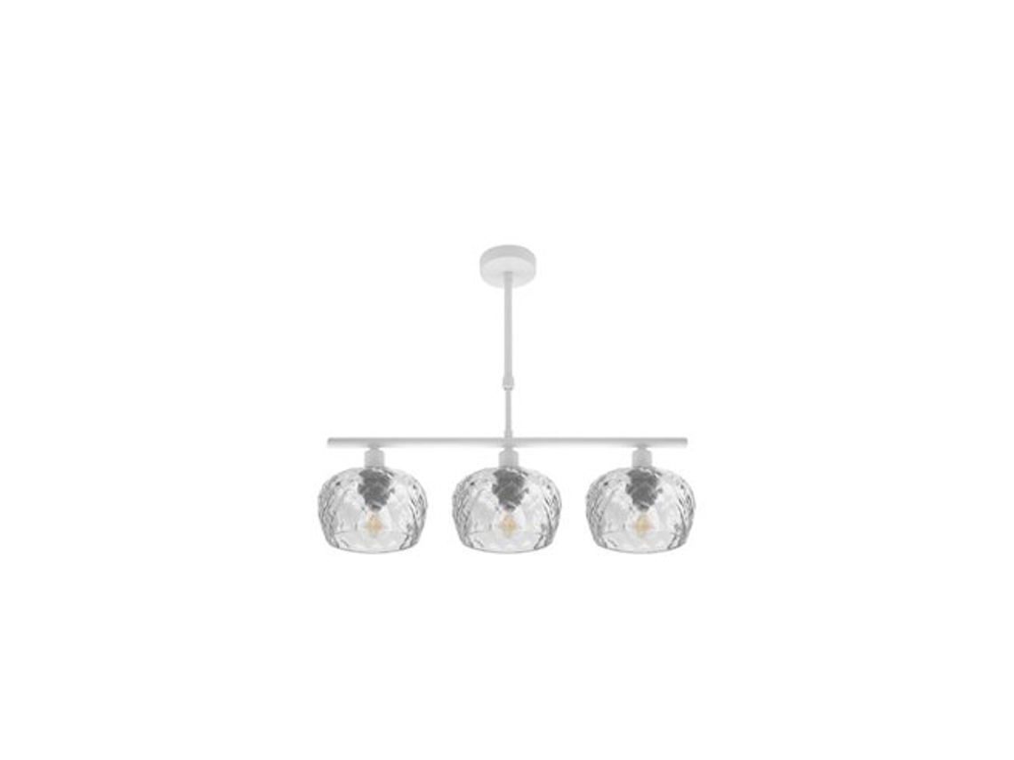 Estela Candeeiro 3 Luzes Branco 55x13 Cm Fabrilamp