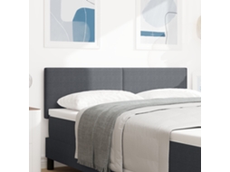 Cabeceira Design Simples Cinza Escuro 160 Cm Tecido Veludo Wsd44234 Lovely Home