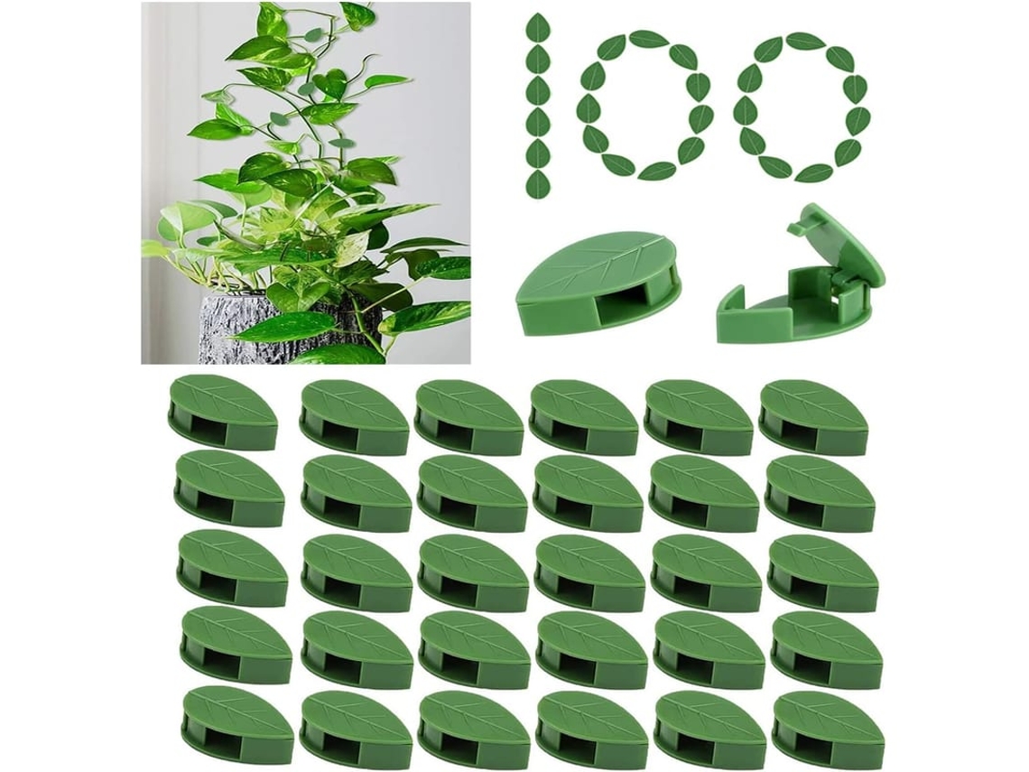 100 Clips De Fixação Para Plantas Trepadeiras Autoadesivos Invisíveis Para Parede Indoor E Outdoor