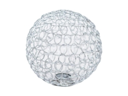Lámpara de mesa clásica con forma de globo, lámpara de techo, lámpara de araña calada, lámpara colgante de metal para comedor, lámpara de pie (10 cm) - aquaforge