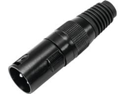 Conector OMNITRONIC Xlr Plug 3Pin Preto Housing 10X