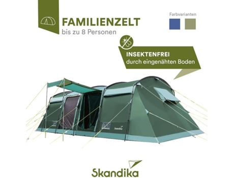 Tenda Familiar SKANDIKA  de acampamento Montana 8 Protect Outdoor 700X310Cm