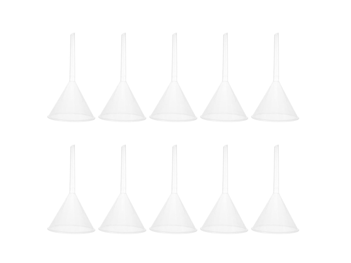 Funil Prático Veemoon Para Transferência De Líquidos, Triangular De 90mm, Em Plástico, Resistente A Ácidos E Bases
