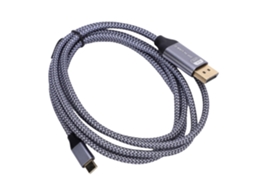 Cabo Usb-c Para Displayport, 8k 60hz, Trançado, Laptops Pro E Air,