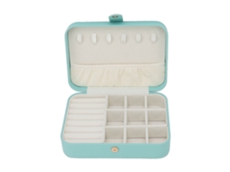 Estojo de joias para viagem pequeno portátil organizador display armazenamento box para anéis brincos S/MARCA