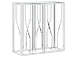 Console Table, Console Tables Vidaxl Prateado Aço Inoxidável (n/a)