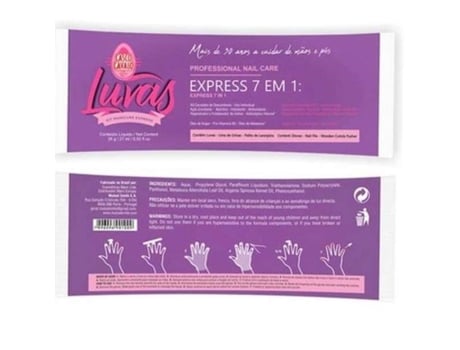 Luvas kit express 7 em 1 para manicura Casco de cavalo Maru