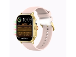 Smart Watch I120 1 95 Polegadas Bluetooth Chamada Monitoramento De Saúde 100 Modos Esportivos Ip76 À Prova D Água Dourado Yunzii