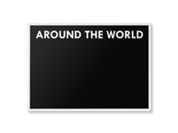 Magnetic Board Around The World For The Living Room Espelharte (70x50 Cm)