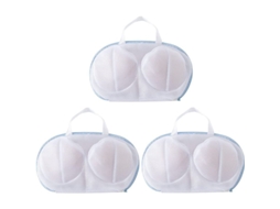3 Bolsas Nova Line para Lavar Sutiãs, Malha, Alta Permeabilidade