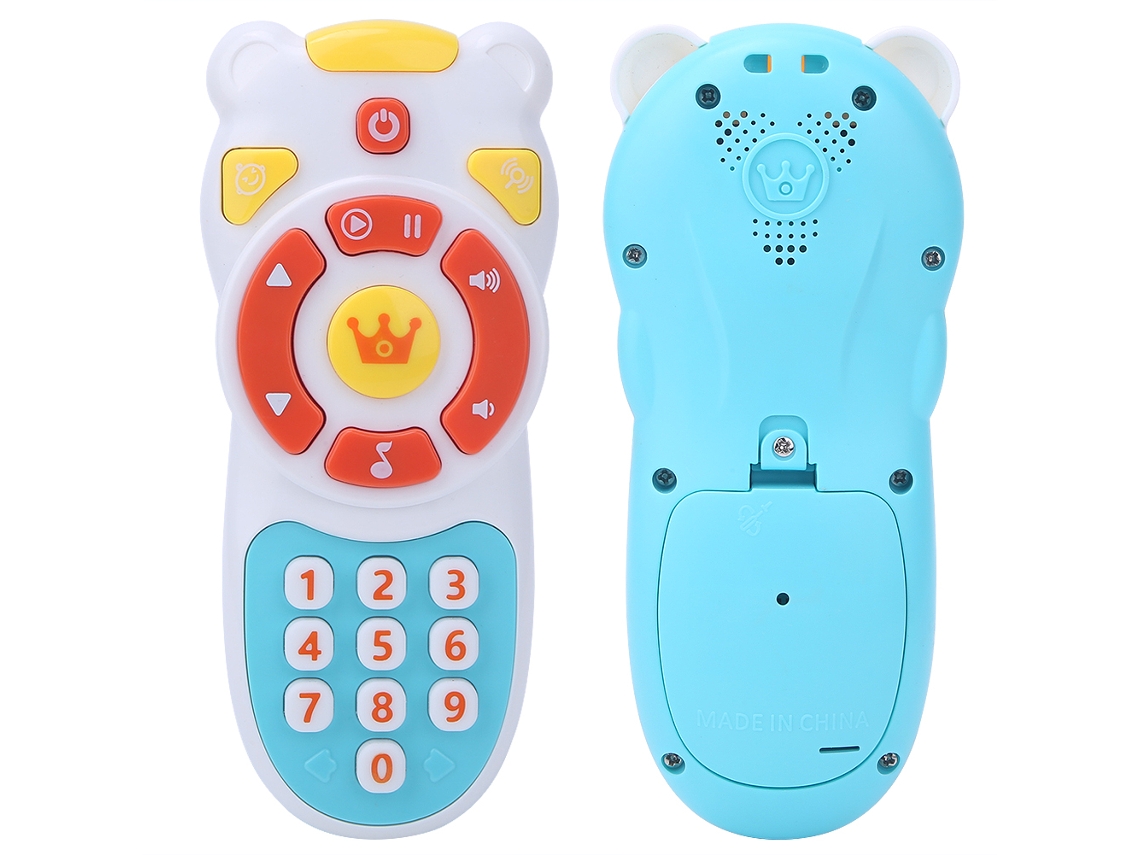 Primerox brinquedo Educativo Telefone Infantil com Música Luzes Coloridas para Bebês
