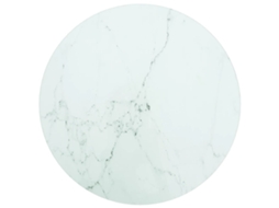 Table Top, Table Tops Vidaxl Branco Vidro (ø 30 Cm)