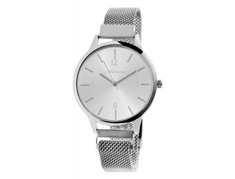 Relógio Adrina ® Mulher Com Pulseira Milanesa Em Aço Inoxidável