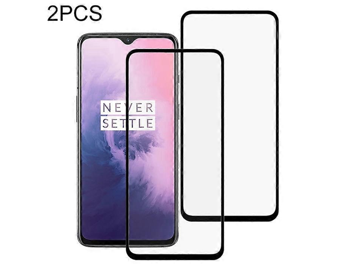 2 Películas De Vidro Temperado 9h Com Borda Curva Para Tela Inteira Do Oneplus 7