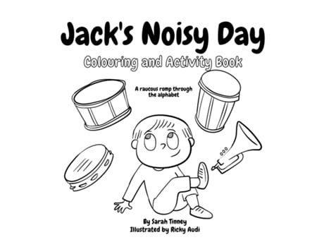 Livro Jacks Noisy Day Colouring and Activity Book de Sarah Tinney (Inglês)