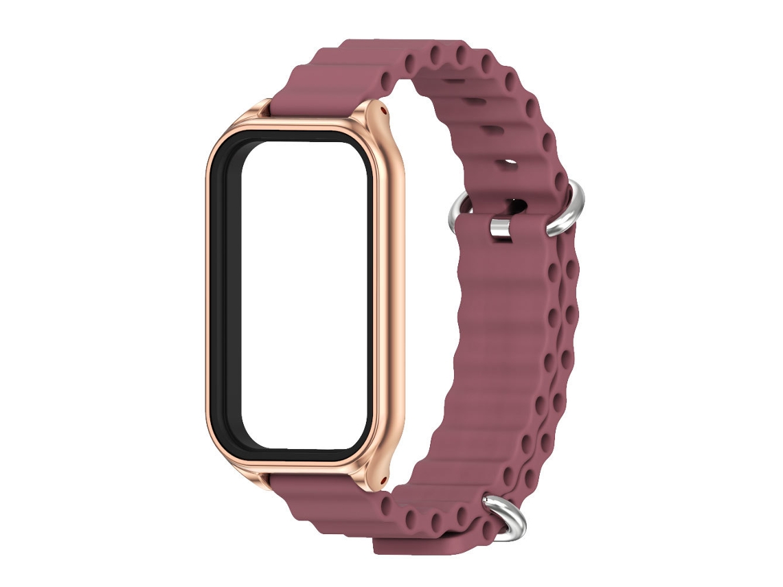 Pulseira de silicone ocean para Redmi Band 3/mi Band 9 Active vermelho HEXINYIGJLY