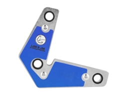 2 Peças Localizador De Solda De Cabeça Dupla Ímã Angular Suporte De Soldador Seta Magnética Azul