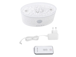 Difusor de óleos volcânico 300ml com auto desligar, temporizador, luzes e chama dupla para quarto e sala LAXISCREED