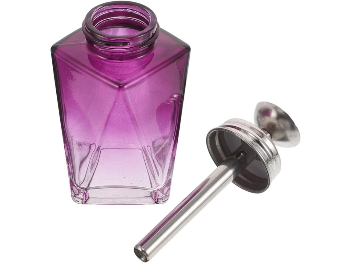 Frasco De Vidro De 150ml Para Removedor De Esmalte Com Bomba Dosadora.