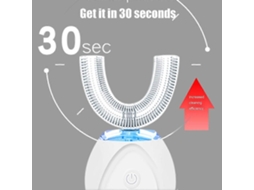Escova de Dentes Elétrica Sônica Automática 360 ​​graus, Ultrassônica Tipo U para Limpeza Dos Den Tes e Pasta Dente. GOKOCO