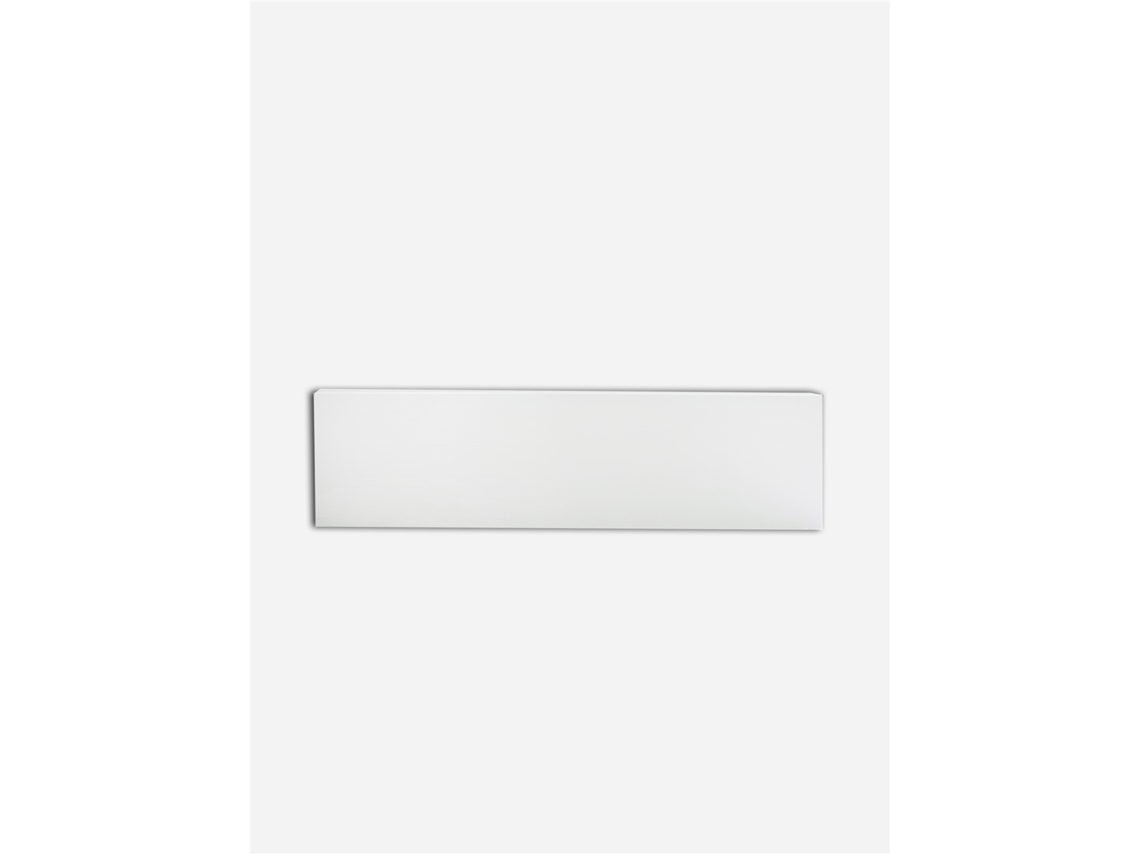 Rodapie Aluminio Recto 2m | Seleccione Color Y Medida Blanco 60 Mm Alt. 2m Larg.