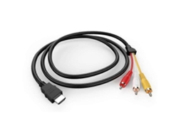 Cabo HDMI para Rca 1080p 1,5m ZYBLSSBB com 3 interfaces de vídeo