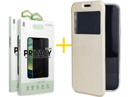Capa + 2 Películas para Samsung Galaxy S22 Plus 5G SKYHE Dourado
