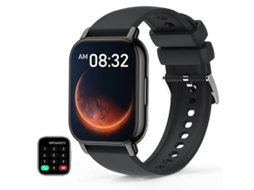 Smartwatch Para Homens 1.85 Hd Lcd Bluetooth Android Ios Preto Yizhood