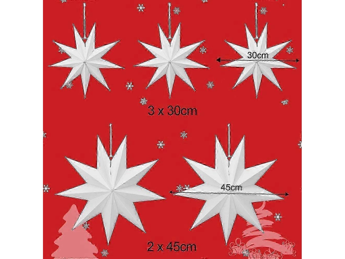 Saia De Árvore De Natal Com Estrelas De Papel