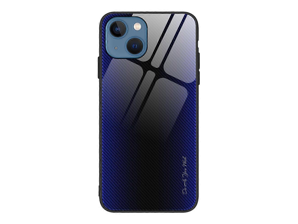 Capa De Celular Tpu Com Textura Degradê De Vidro Para Iphone 14 Plus