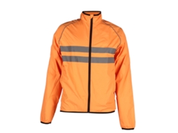Jaqueta de ciclismo Rebe, poliéster respirável, impermeável, à prova de vento, refletiva, laranja, tamanho 2XL, para motociclismo e bicicleta.