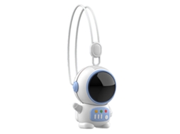 Ventilador de pescoço Primerox portátil sem lâminas Usb recarregável azul