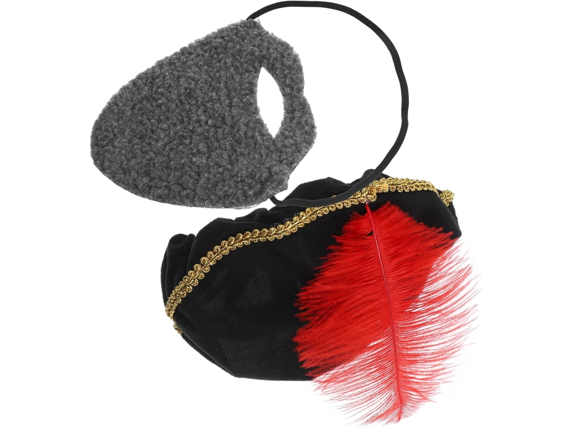 Conjunto Medieval Renascentista De Chapéu E Barba, 1 Conjunto